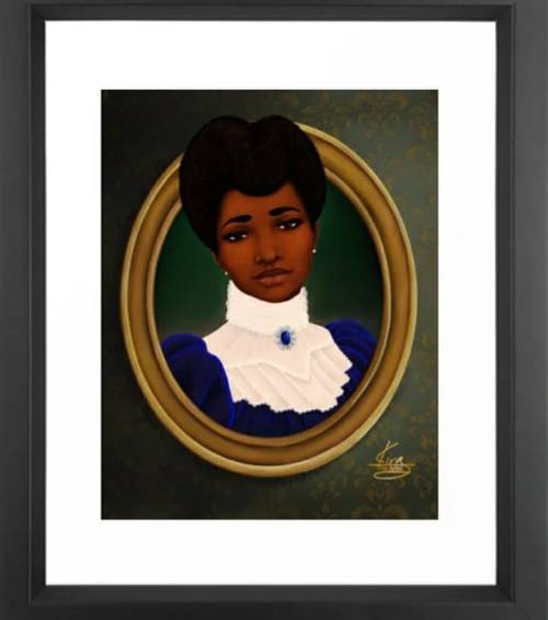 Black Victorian Portrait I #blackart #blackvictorians #classicblackwomen #classicblack #kiratheartis