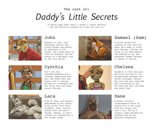 bigbadwolfyiffs:  Incest isn’t really my thing but this comic was too insanely hot not to share, the art is delicious. And I love all the characters! (Daddy’s Little secrets (½))