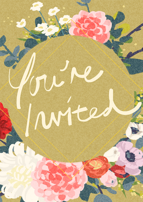 「YOU’RE INVITED」An OTP wedding fanbookA5 | 24pg | full color | 13 artistsArtists:Amei Zhao | Basil |