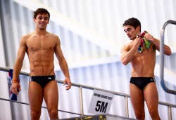 amazingmalenudity:  Tom Daley and Daniel