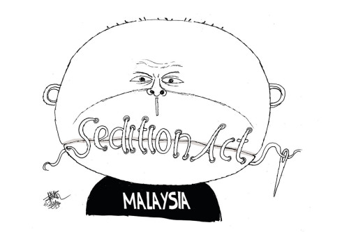 committeetoprotectjournalists:Malaysia charges cartoonist with nine counts of sedition for critical 