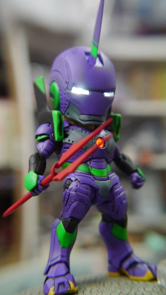 gunjap:  Iron Man x Evangelion [鋼鐵人X初號機] Work by 何忠翰 review Big