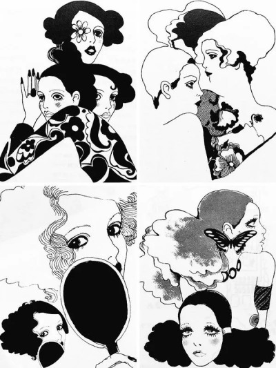 weirdlandtv:1960s fashion illustrations by Akemi Watabe.