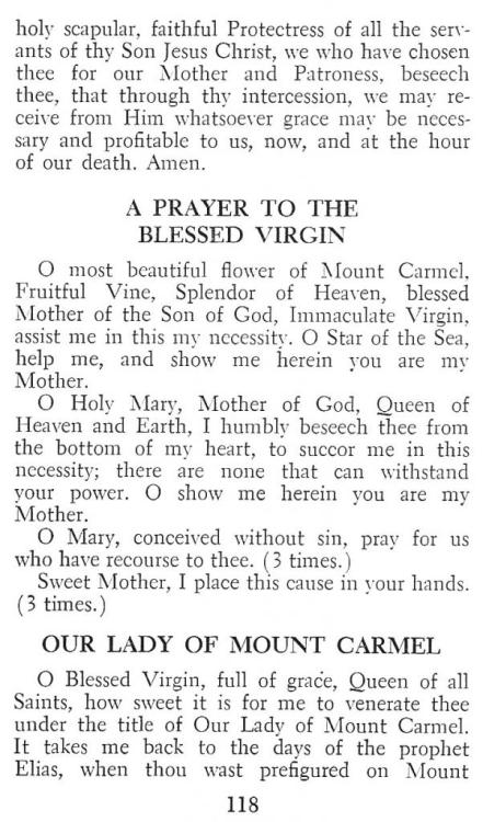 ordocarmelitarum - Devotions to Our Lady of Mt. Carmel * Taken...