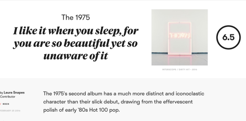 isitbetterthanemotion: Is it better than E•MO•TION?: The 1975: I like it when you sleep, f