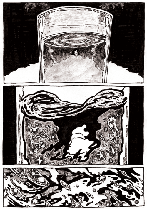 Some excerpts from my comics zine “Contact.” Pages are not in order.