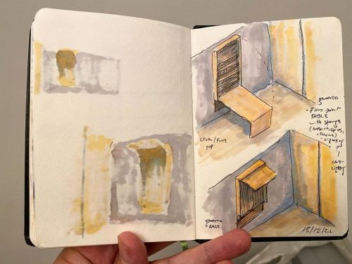 Sketches for a compact apartment in Paris’ 9th… •  #sketch #sketchbook #drawing #concept #architectu