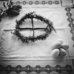 odinstower:  Ostara“The heathen Easter had much in common with May-feast and the reception of spring, particularly in matter of bonfires. Then, through long-ages there lingered among the people Easter-games, which the church had to tolerate. I allude