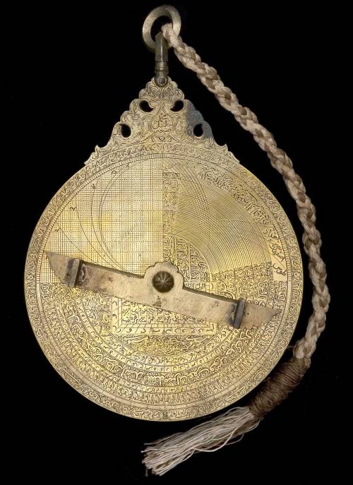 levantineviper: Old Arabic astrolabes. The front (left) and back (right) of each is pictured.  