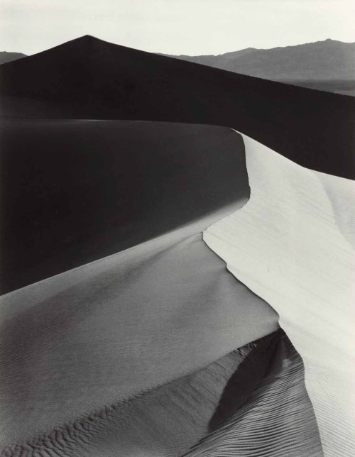 hauntedbystorytelling: Ansel Adams :: Sand Dunes Sunrise, Death Valley, 1948 more [+] by this photog