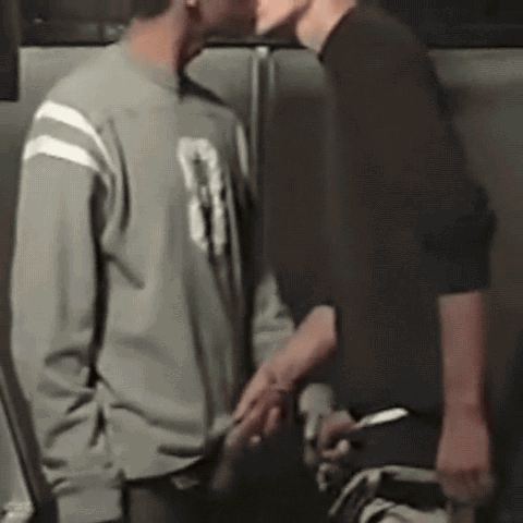 Men Kissing