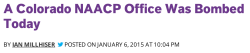 Angryblacktenor:  Phantomdoodler:  A Colorado Naacp Office Was Bombed Today This