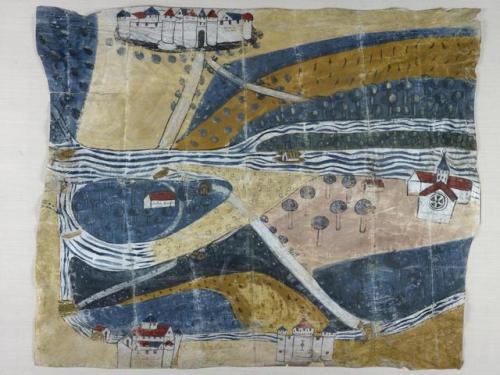 LJS 310 Map of district in Tarn-et-Garonne. Probably made in Castelferrus. Manuscript map 