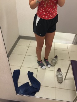 pinkdinobunny:  bought these shorts today