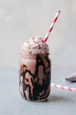 sweetoothgirl:   CHOCOLATE CHERRY MILKSHAKE