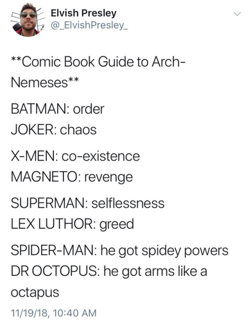 Comic Book Guide to Arch-Nemeses