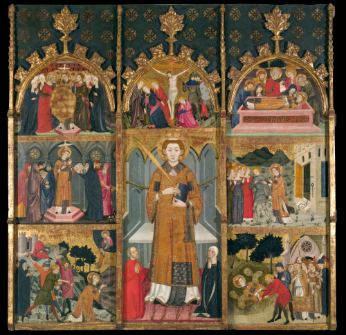 &ldquo;St. Stephen Altarpiece&rdquo; from the Monestir de Santa Maria de Gualter by Catalan painter 