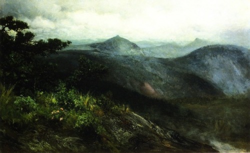 artist-tanner:Mountain Landscape, Highlands, North Carolina, 1889, Henry Ossawa Tanner