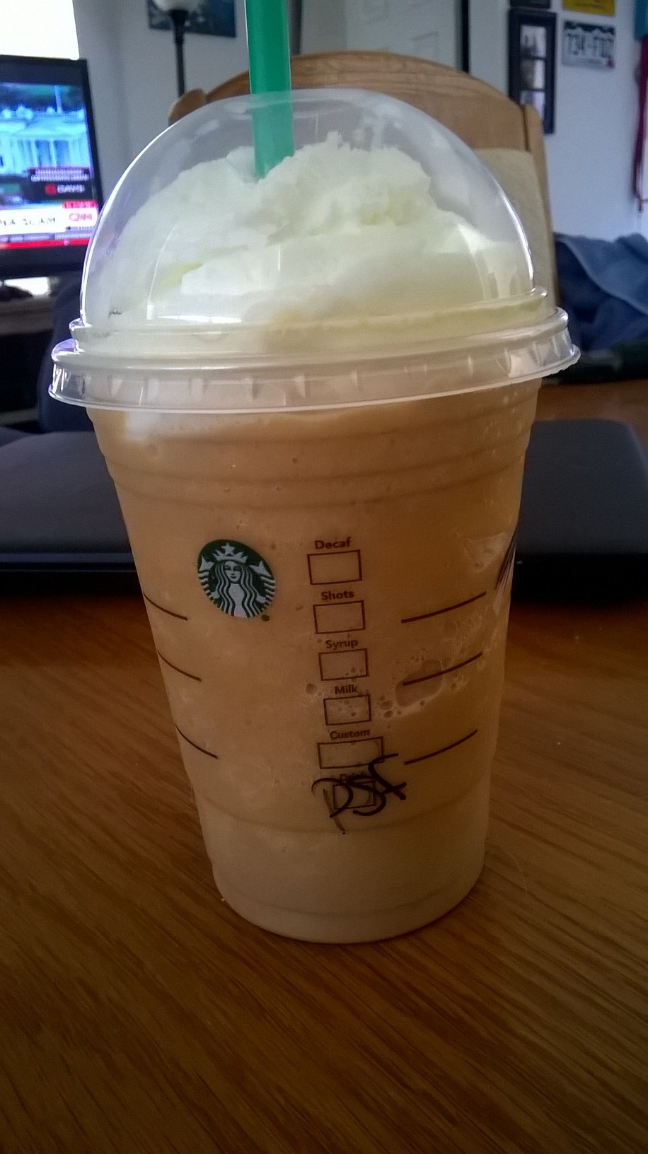 You guys should try a pumpkin spice frappucino. A lot better than the latte in my