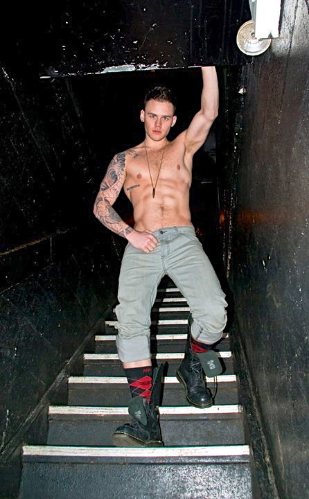 poz-skinhead-pig:  come on down to the dungeon boy the bondage skin party is ready