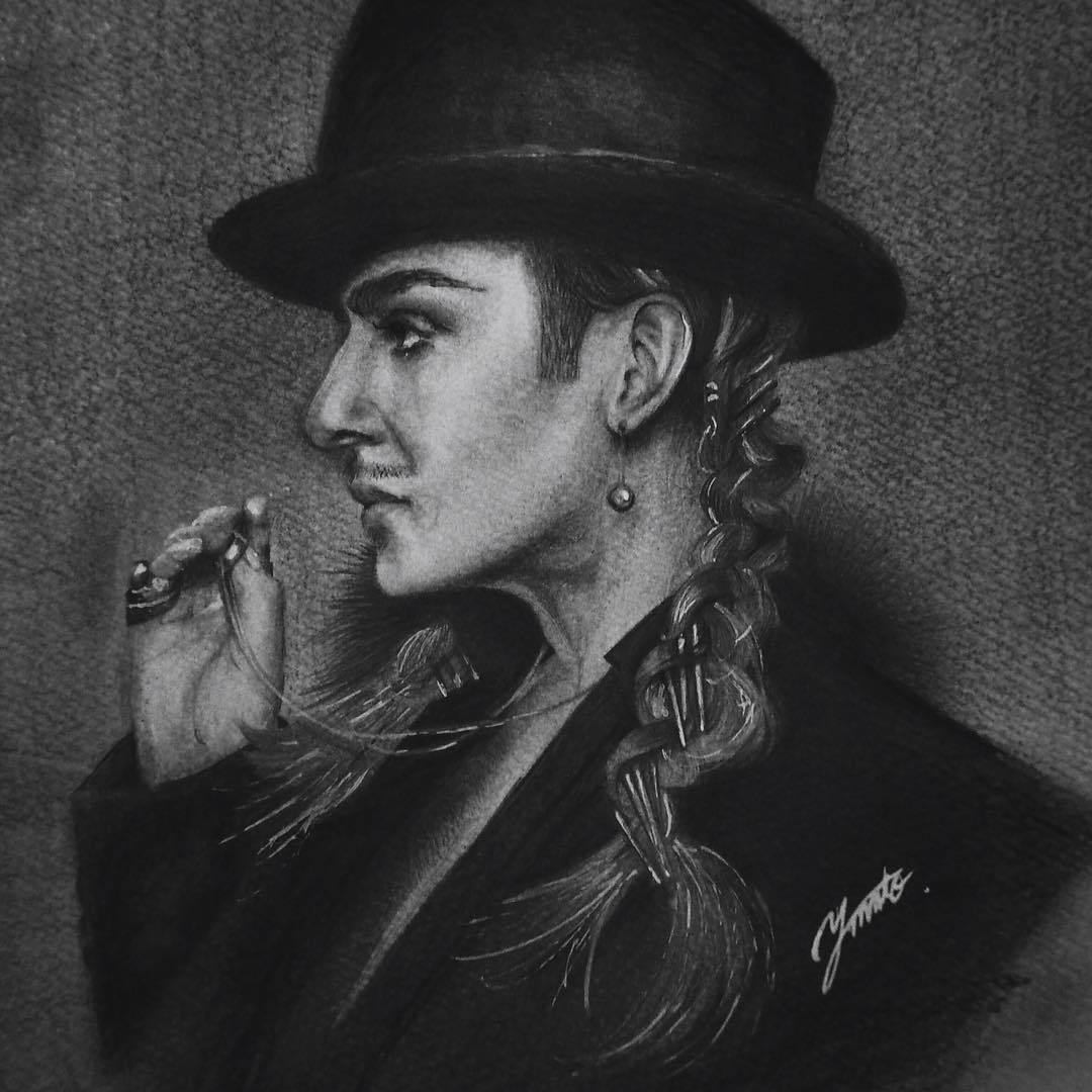 Black-is-no-colour — John Galliano. Illustration by 8k929, based on a...