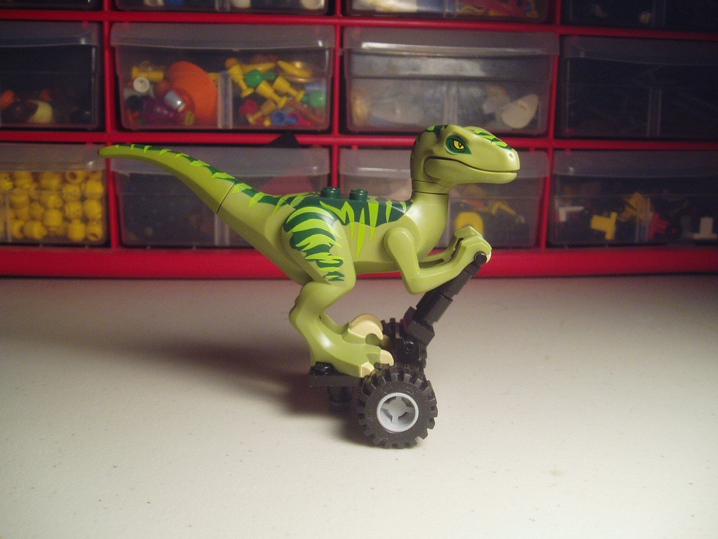 I was going to post pictures of the lego JW raptors, because they look cute and my