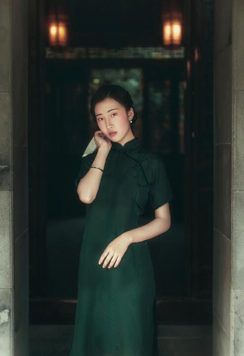 Chinese qipao by 小麦skin