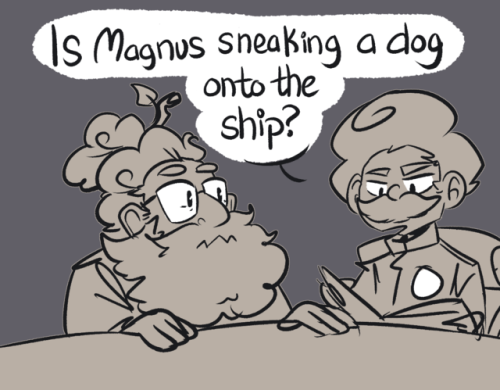 daily-davenport: Today’s Davenport failed his perception check to see Magnus enter, pursued by bear.