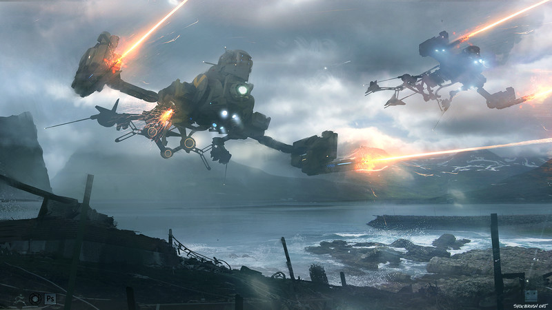 cyrail:  roguetelemetry:  (via ArtStation - Titan Drones, Cristian Chihaia)   Featured