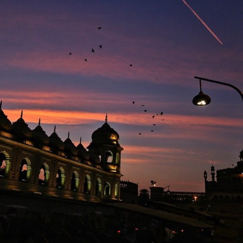 #travel #sunset #architecture (at Bara Imambara)