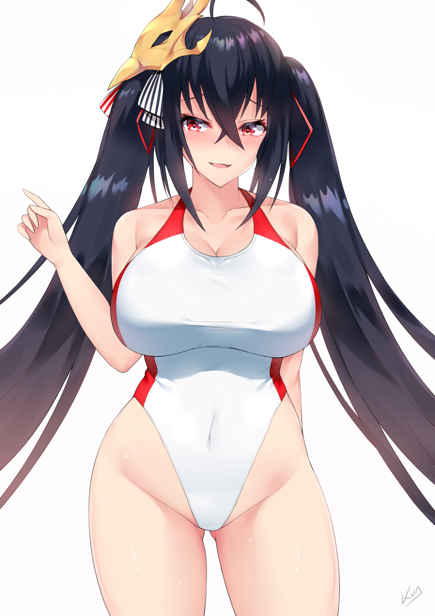 a-titty-ninja:「競泳水着大鳳」 by Kuavera | Twitter๑ Permission to reprint