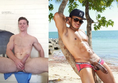 cruiser128:  OK, I admit it.  Aiden Miller from Gay Hoopla is my latest obsession.  See two previous posts here and here.This kid is huge and holds his own with some of the biggest in the business.  Comparing from top to bottom:Barrett LongBen AndrewsBen