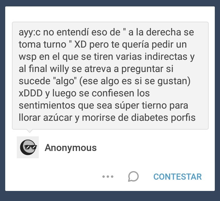 ashleygm:  El resto no es algo que pueda mostrar por chat 😏.  Ashley: Lo del turno