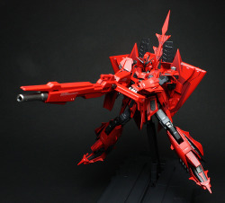 Gunjap:  [Painted Build] P-Bandai Mg 1/100 Zeta Gundam Iii P2 Type Red Zeta. Photo