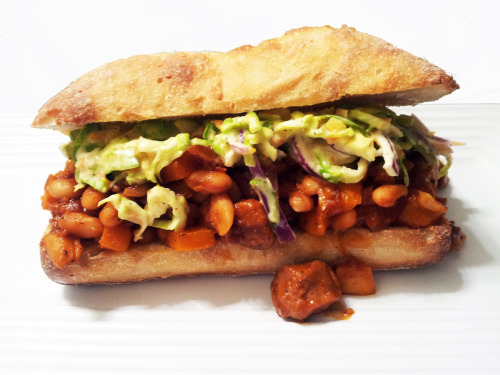 Porn Pics alloftheveganfood:  Vegan Barbecue Sandwich