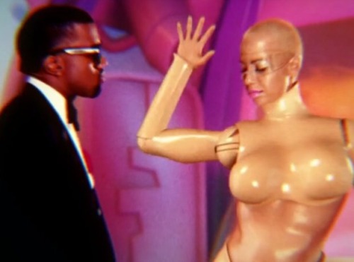 d4ytim3:Amber Rose for Kanye West’s unreleased Robocop video. directed by Hype Williams