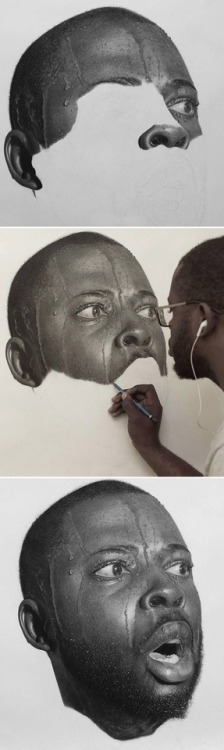 blackfashion: guardyourheartstrings:  lifeofmythoughts: THIS. IS. ABSOLUTELY. INCREDIBLE. 🙌🏾 Unbelievable talent.   Who is the artist?   Arinze Stanley  ig: @harinzeyart   Crazy amazing & talented