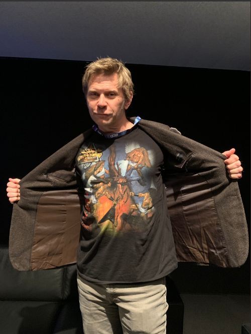 markpellegrinosource: @MarkRPellegrino : “ Lucifer in Cologne wearing this awesome shirt courtesy of