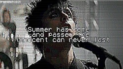 greendaychick14:  American idiot VCR lyrics- WAKE ME UP WHEN SEPTEMBER ENDS