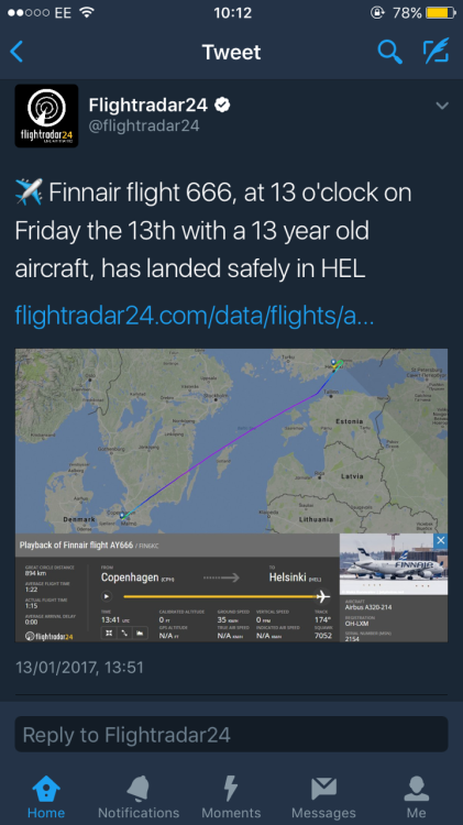 citizen-zero:humoristics:People actually boarded flight 666 on Friday the 13th to HELShit, I would t