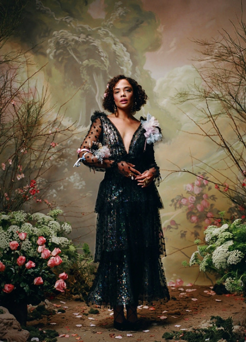 captainlordauditor: vampireswife: Tessa Thompson x Rodarte / Fall 2018 PERSEPHONE?????????