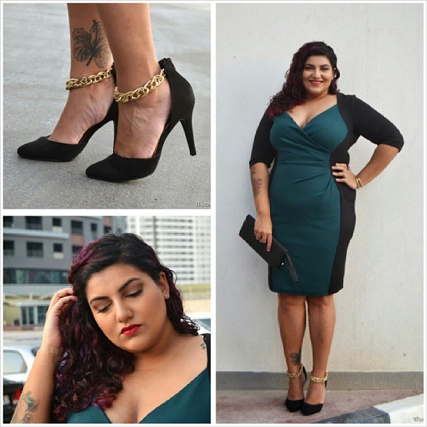 weeshasworld:  Wearing @scarlettandjo on www.iamweesha.com :) #plussize #fashion