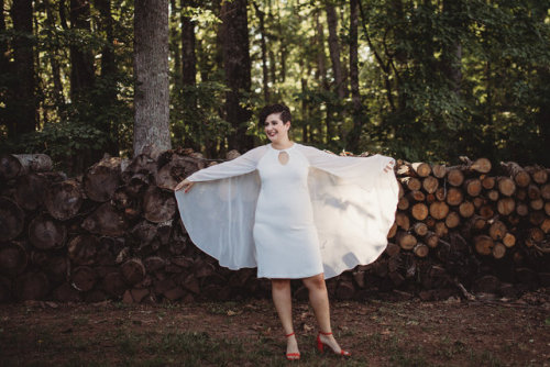 queer bride in a cape!bride is NC Eakin Rodriguez of The Queer Fashionista.all photos by Shawnee Cus