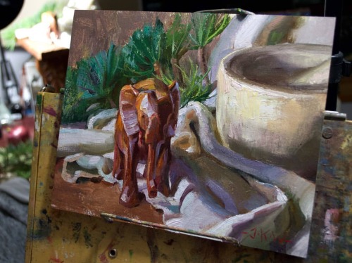 Day 23 #stradaeasel challengeHow many times am I going to paint this elephant, you ask? As many ti