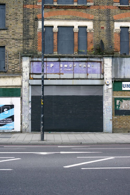 Three shops at the south end of the Old Kent Road