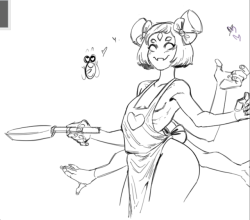 doodlephy: Muffet sketch & speedpaint,