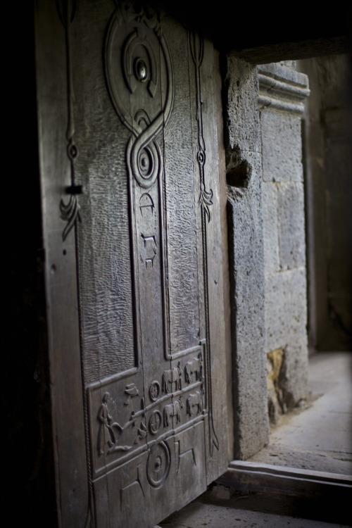 armenianhighland:  Old Armenian door at the 8th century Tatev monastery.Traditional Armenian symbols and a rich culture of wood carving. 