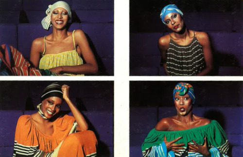 Issey Miyake and Twelve Black Women, 1976 Both of us were interested in the creative expression of b