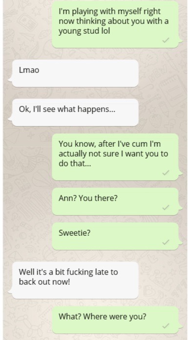 sluttytext:No regrets. 