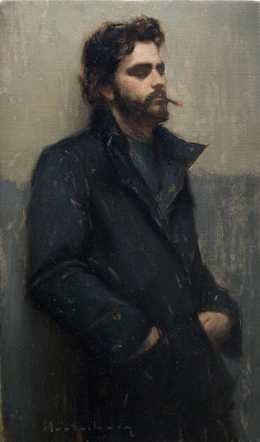 bloghqualls:  Aaron Westerberg / Southern California.‘Introspect’oil on linen (sold)